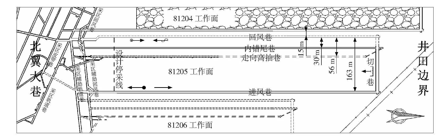 沿空巷道中空锚索注浆加固研究