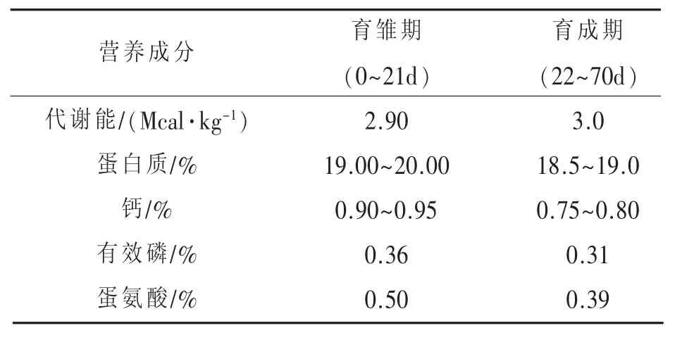 三系不同杂交组合后代肉鸡生产性能比较*